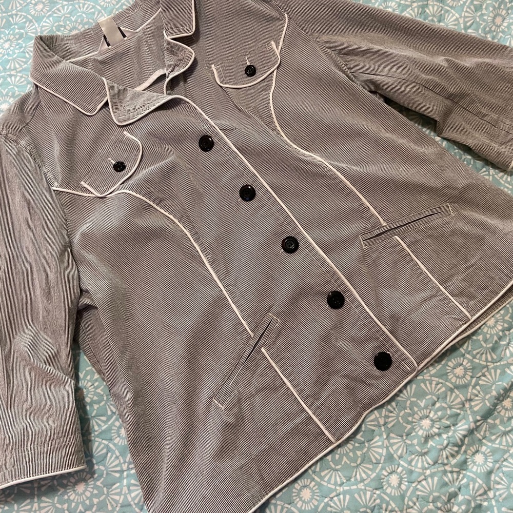 Pinstriped Blazer